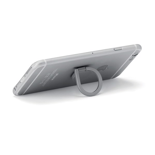 Drop Ring phone holder, zinc alloy, 30 mm - Silver