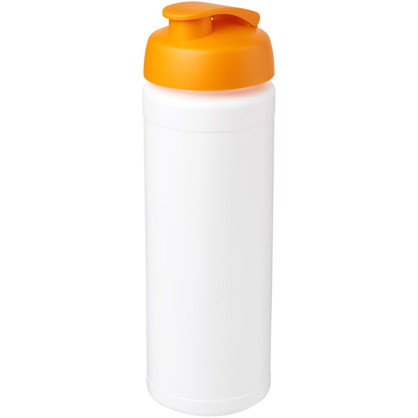 Baseline® Plus grip 750 ml flip lid sport bottle - White / Orange