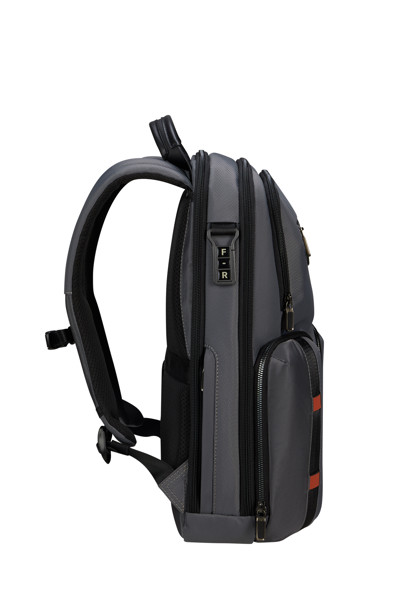 Urban-Eye Backpack 15.6" 2 Pockets - Grey/Cognac