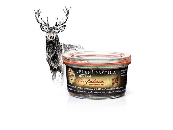 Jelenia paštéta s brusnicami 130g