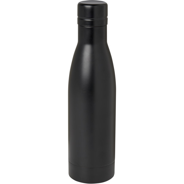 Vasa 500 ml RCS certified recycled stainless steel copper vacuum insulated bottle - Black