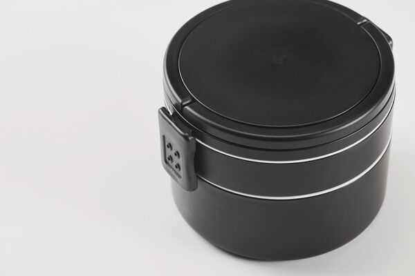 PP kétszintes ételdoboz 950 ml Ensala - Fekete