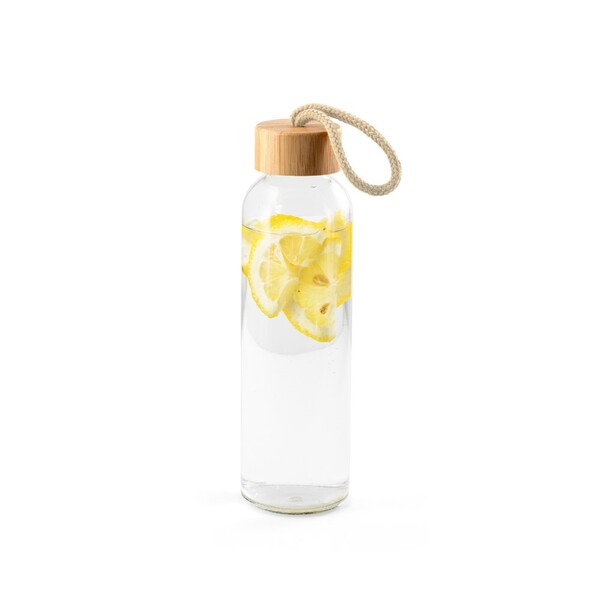 CROSBY. Staklena boca od 520 ml s poklopcem od bambusa