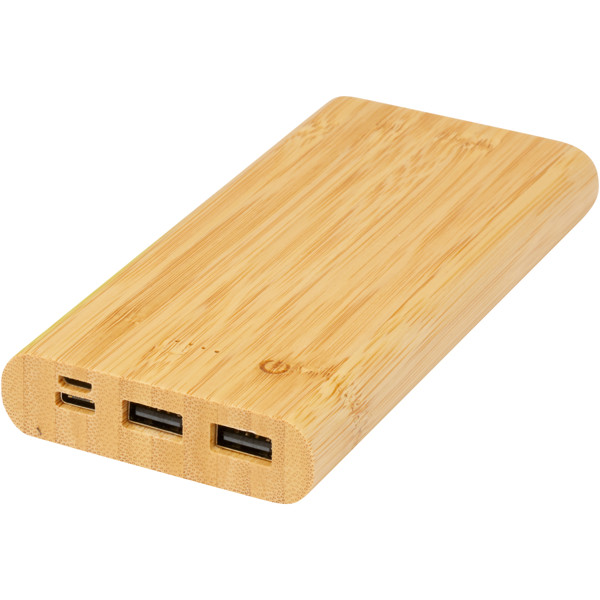 Tulda 10,000 mAh powerbank af bambus