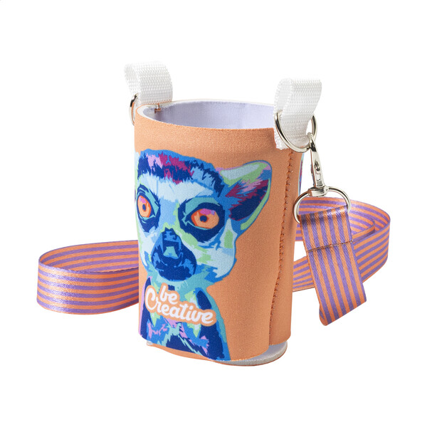RPET italhűtő PrintCan Carry, elegáns típus - Fehér