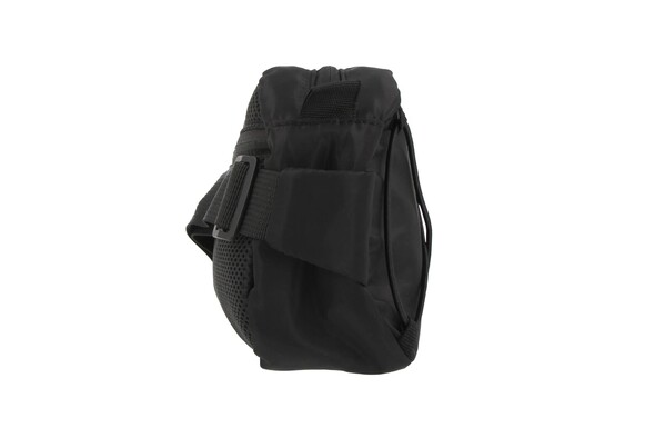 Crossbody bag R-PET with drawcord - Black