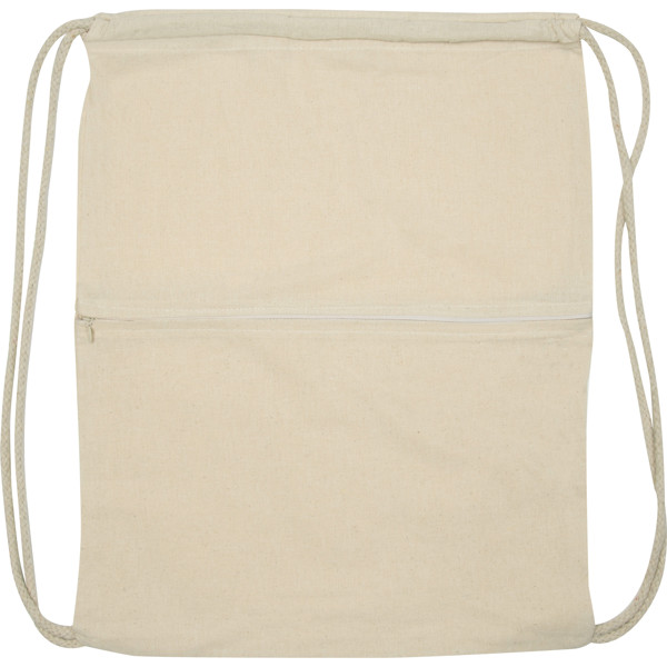 Cotton gymbag KINGA - White