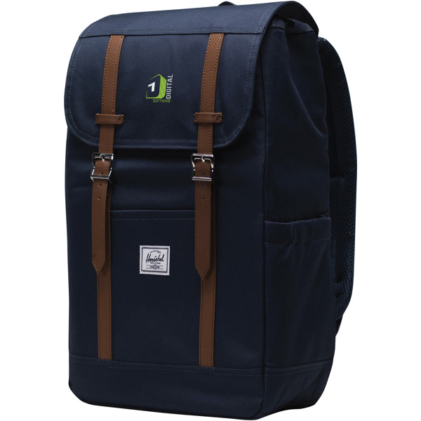 Mochila para computador portátil reciclada "Herschel Retreat™" de 23 L - Azul marinho