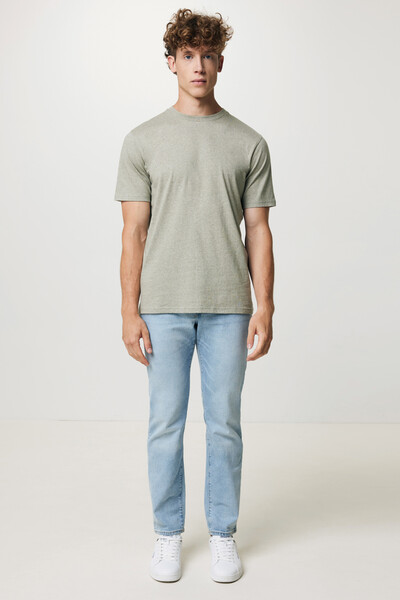 T-shirt léger en coton recyclé IQONIQ Sierra - Light Heather Green / XXS