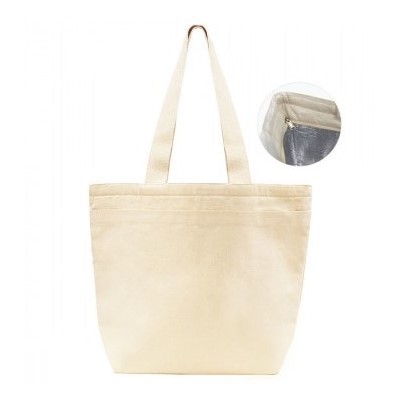FREEZE ecru insulated cotton bag