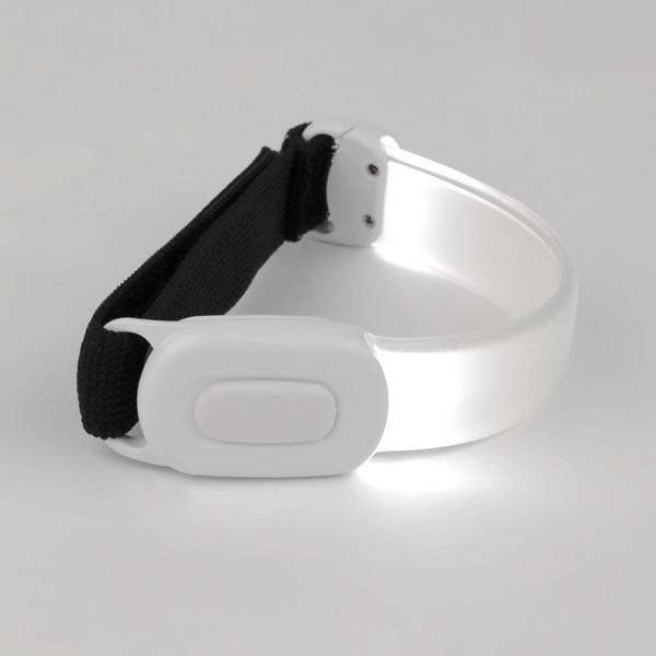 Bracelet lumineux blanc rechargeable