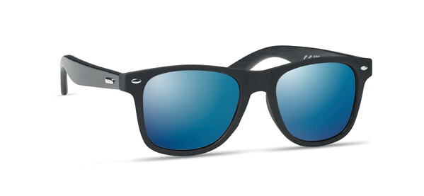 Lunettes de soleil bambou Rhodos - Bleu