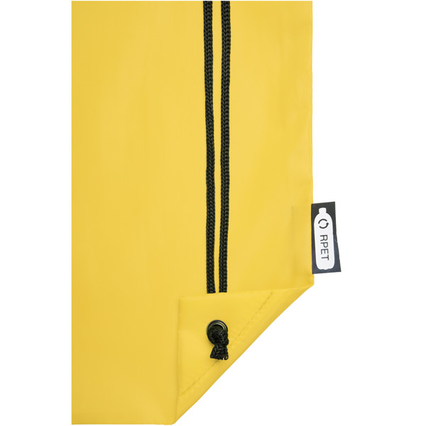 Zaino con cordoncino Oriole in PET riciclato - 5L - Giallo