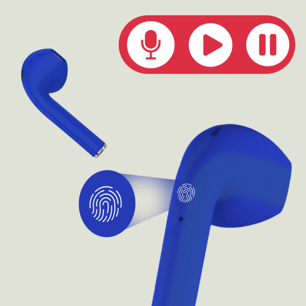 SEITA - ÉCOUTEURS KIDS SANS FIL BLUETOOTH BLEU ET ROUGE
