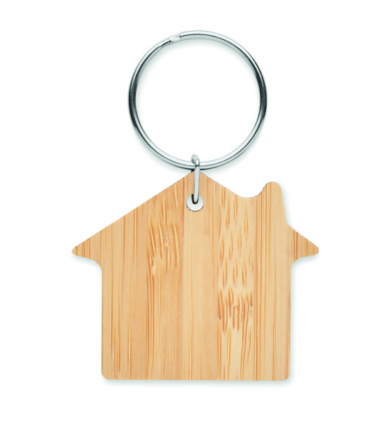 Porta-chaves de casa em bambu Houseboo