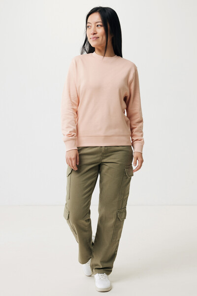 Lehká mikina IQONIQ Etosha z recykl. bavlny - Peach Perfect / 2XL