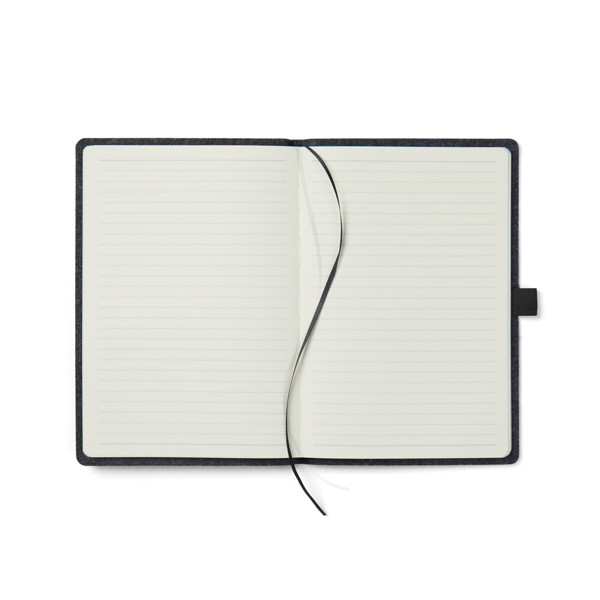 VINGA Albon GRS recycled felt notebook - Black