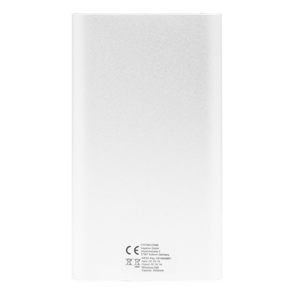 Powerbank Wireless Power - Silber