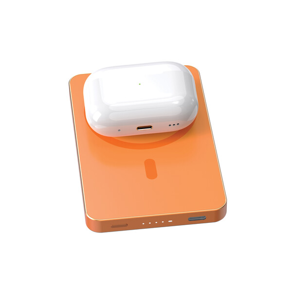 Bezdrátová magnetická powerbanka Urban Vitamin Marin 5000mAh - Oranžová