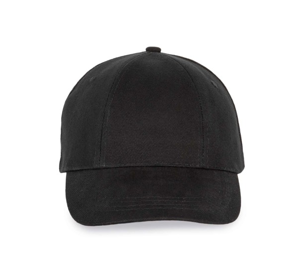 6 Panels Easy-Print Cap - Black