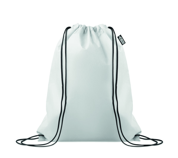 Drawstring bag RPET non-woven Daffy Rpet - White