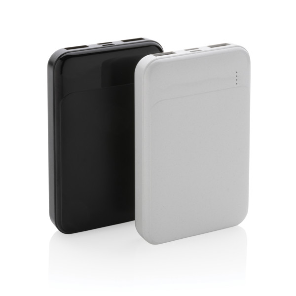 RCS recycled plastic 5.000 mAh powerbank - White