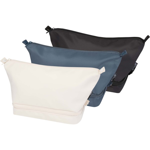 Sac de toilette de voyage Trip Aware™ de 6 L en matériaux recyclés - Bleu hale