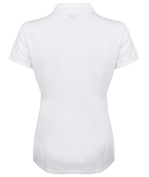 Ladies' Micro-Fine Cotton Pique Polo Shirt - White / L