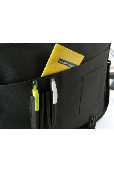 Torba za dokumente s prednjim poklopcem - Black / Red