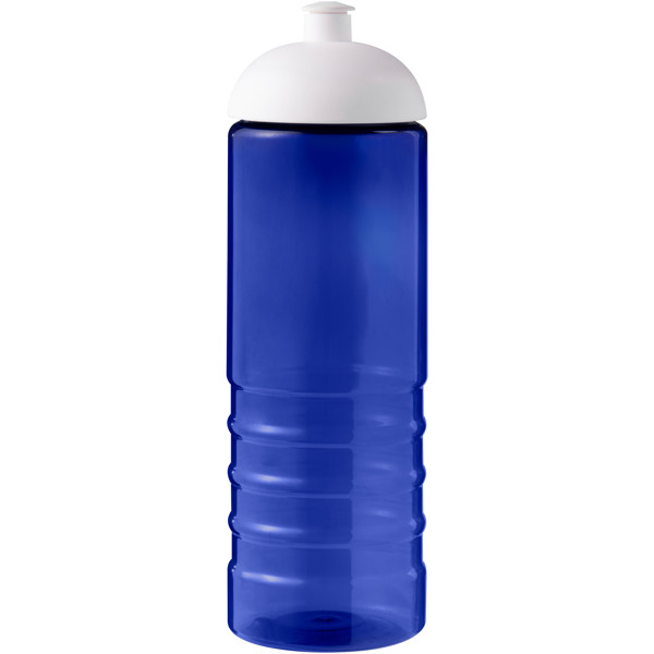 Bouteille de sport H2O Active® Eco Treble de 750 ml avec couvercle dôme - Bleu / Blanc