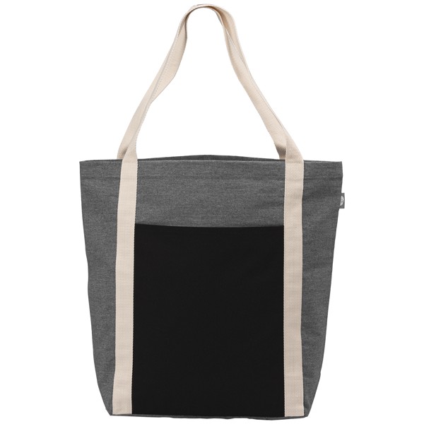 Spun - Recycled Cotton Blend Tote Bag - Grey / Silkscreen