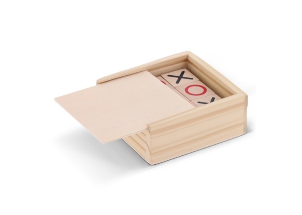 Tic Tac Toe set in wooden box