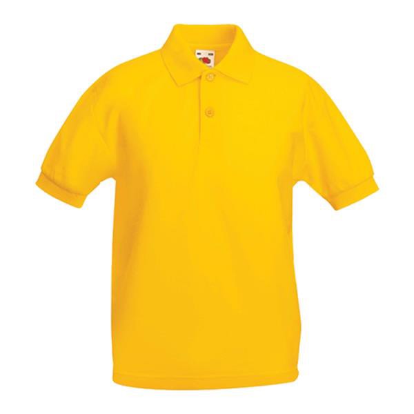 Polo 65/35 Kids 180G - 65% Poliéster/ 35% Algodão - Preto / 3_4