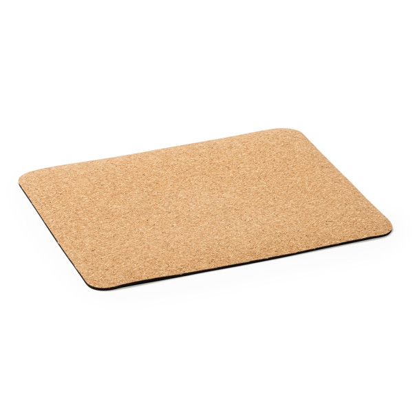 Alfombrilla para ratón personalizada de corcho natural con base antideslizante