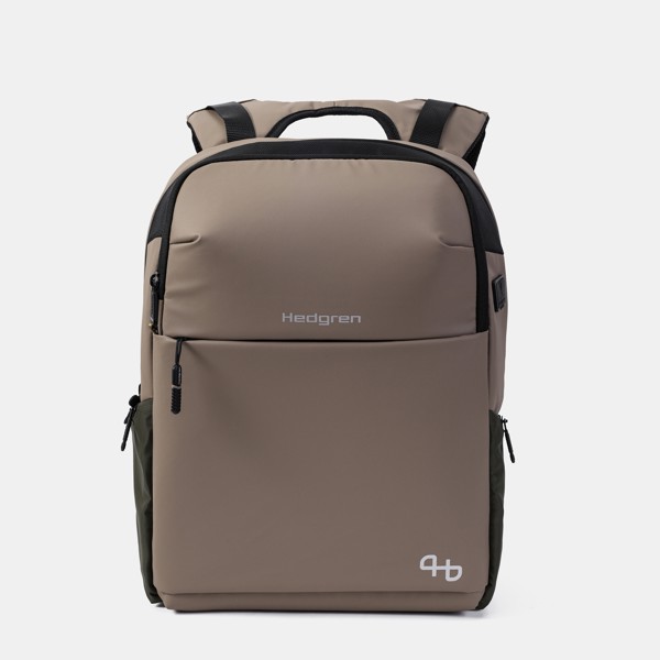 TRAM | Rucsac cu 2 compartimente 15.4" + RFID - Hedgren - Vintage Beige ECO
