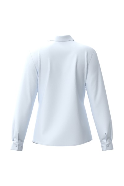 Ladies' Poplin Easy Care Polycotton Shirt - White / 2XL