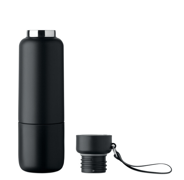 Double wall bottle 500ml Noeka - Black