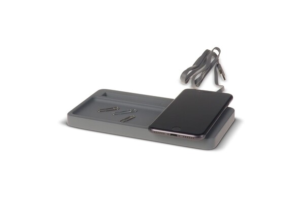 Limestone Desk organizer with wireless charger 5W