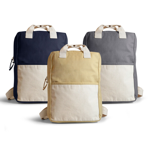 Sac à dos coton bio 340g NATURBACK - gris