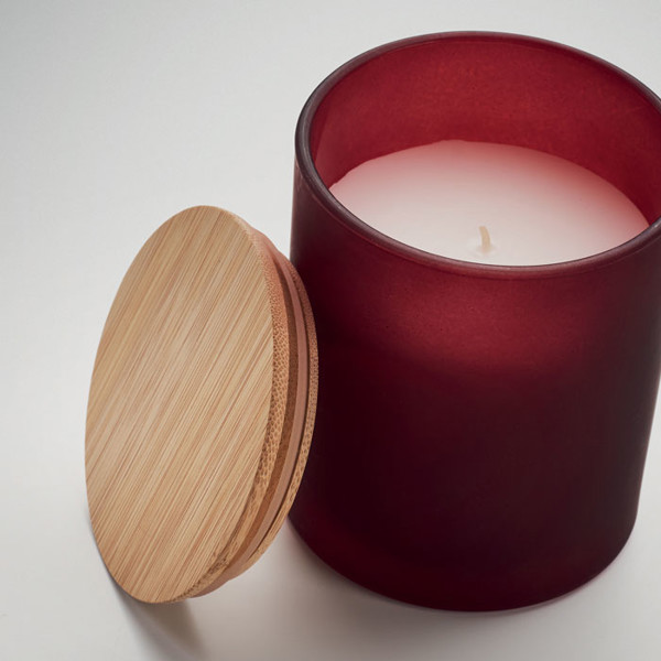 Plant based wax candle 200 gr Keops Medium - Burgundy