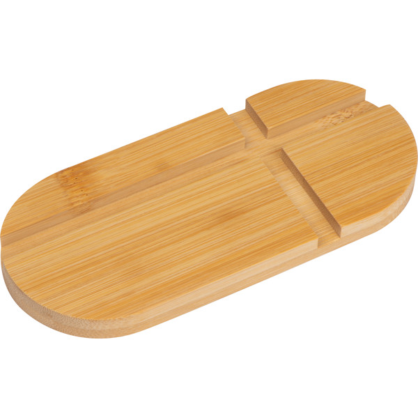 Bamboo tablet and smartphone holder HAILEY - Beige