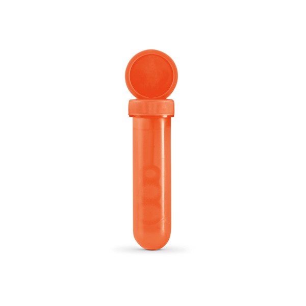 BUBBLY. Tubo de bolas de sabão em PP - Laranja