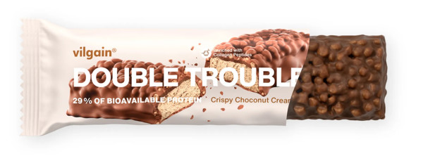 Double Trouble Protein Bar 55 g Choco bueno s chrumkami
