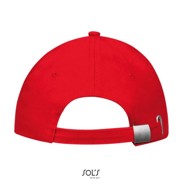 Sol's Buffalo - Six Panel Cap - Red / White