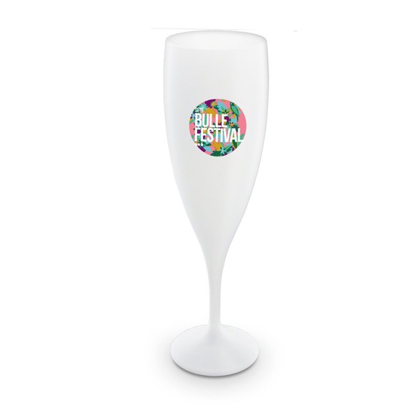 14 cl champaign glass - Blanc opaque / 