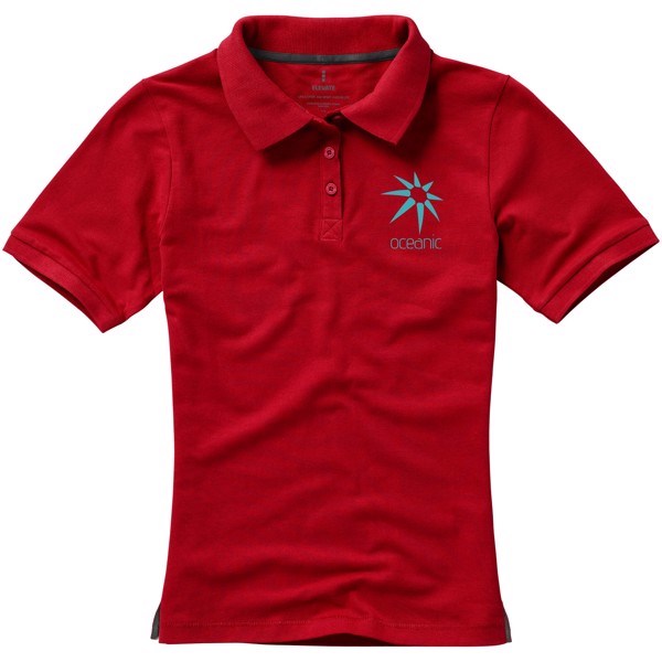 Polo manches courtes femme Calgary - Rouge / S