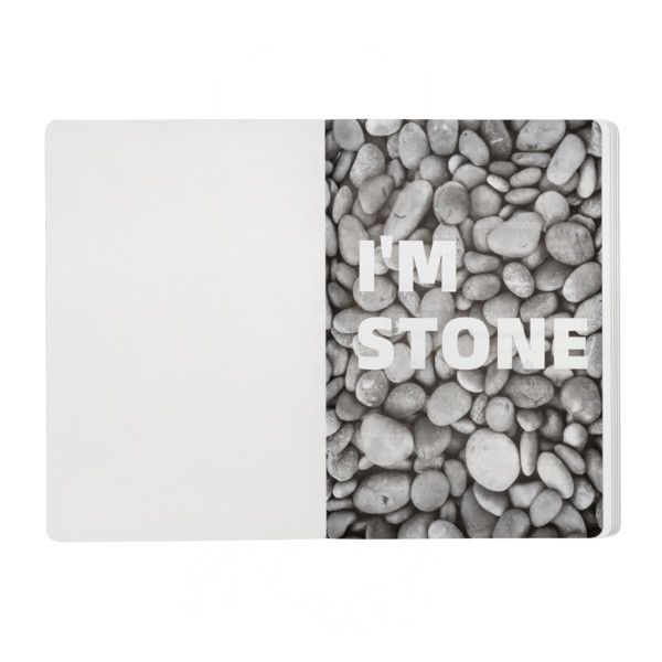 Stone Paper Notebook, White Lined Sheets, 64 Pages, 14.5X21 Cm