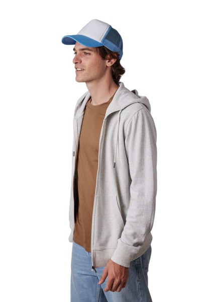 Trucker Mesh Cap - 5 Panels - White / Grape Leaf