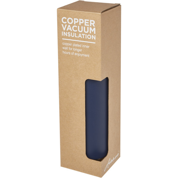 Bouteille isotherme de sport Thor de 750 ml avec isolation par le vide et couche de cuivre - Bleu foncé