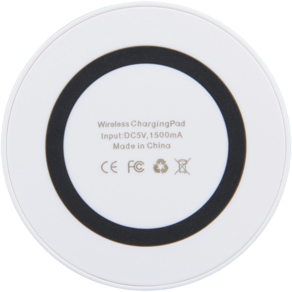 Freal 5W wireless charging pad - White / Solid Black